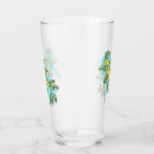 可愛いおもしろいチラシの海ドラゴン漫画イラストレーション タンブラーグラス (左)