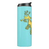 可愛いおもしろいチラシの海ドラゴン漫画イラストレーション タンブラー (回転左)