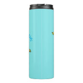 可愛いおもしろいチラシの海ドラゴン漫画イラストレーション タンブラー (裏面)