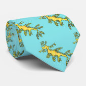 可愛いおもしろいチラシの海ドラゴン漫画イラストレーション ネクタイ (ロール)