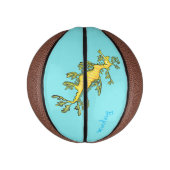 可愛いおもしろいチラシの海ドラゴン漫画イラストレーション ミニバスケットボール (縦)