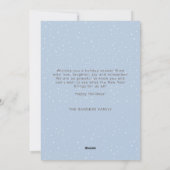 可愛いおもしろいトレンディーメリークリスマススロース シーズンカード (裏面)