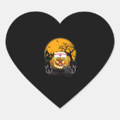 可愛いおもしろいナース衣装ハロウィーン聴診器パム ハートシール (正面)