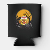 可愛いおもしろいナース衣装ハロウィーン聴診器パム 缶クーラー (正面)