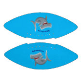 可愛いおもしろいハンマーヘッドシャーク漫画 アメリカンフットボール (パネル)