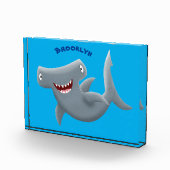 可愛いおもしろいハンマーヘッドシャーク漫画 フォトブロック (右)