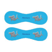 可愛いおもしろいハンマーヘッドシャーク漫画 野球ボール (パネル)