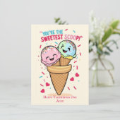 可愛いおもしろいバレンタインデー シーズンカード (スタンド正面)