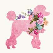 可愛いおもしろいパーソナライズされたピンクプードルレディTシャツ Tシャツ