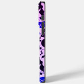 可愛いおもしろいパープル、ブルーとブラックのハロウィーン Case-Mate iPhoneケース (裏面 / 左)