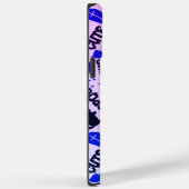 可愛いおもしろいパープル、ブルーとブラックのハロウィーン Case-Mate iPhoneケース (裏面 / 右)