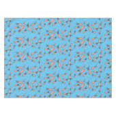 可愛いおもしろいピンクのイカ漫画 テーブルクロス (正面(横))