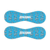 可愛いおもしろいピンクのイカ漫画 野球ボール (パネル)