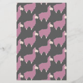 可愛いおもしろいピンクラマ赤ちゃんシャワービンゴ チラシ (裏面)