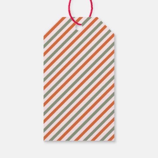 可愛いおもしろいピンク赤メリークリスマス ギフトタグ (裏面)