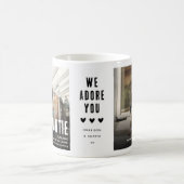 可愛いおもしろいファンティ2フォトアンティクリスマス コーヒーマグカップ (中央)