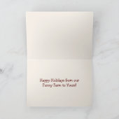 可愛いおもしろいファームホースクリスマス シーズンカード (内部)