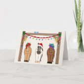 可愛いおもしろいファームホースクリスマス シーズンカード (正面)