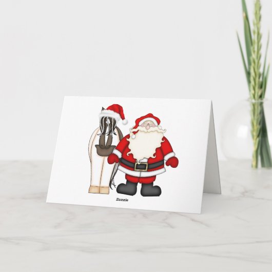 可愛いおもしろいファームホースクリスマス シーズンカード (裏面)