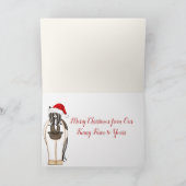 可愛いおもしろいファームホースクリスマス シーズンカード (内部)