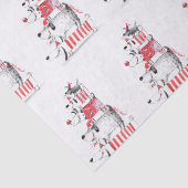 可愛いおもしろいフェスティバル犬メリークリスマス 薄葉紙 (詳細)