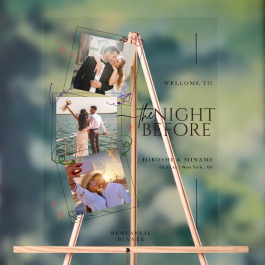 可愛いおもしろいフォトリハカスタムーサルディナー アクリルサイン (ニュートラル)