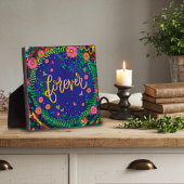 可愛いおもしろいフローラフォーエバーインスピリミティイーゼル フォトプラーク