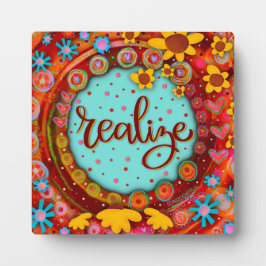 可愛いおもしろいフローラ実現プラやる気を起こさせるーク フォトプラーク