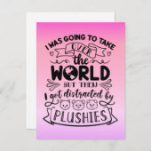 可愛いおもしろいプルシェ好き&コレクター向け引用文 ポストカード (正面/裏面)