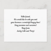 可愛いおもしろいプルシェ好き&コレクター向け引用文 ポストカード (裏面)