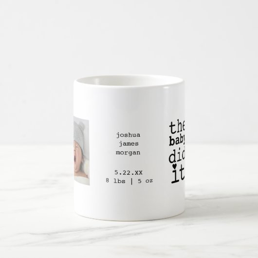 可愛いおもしろいベビーItユーモア引用文 コーヒーマグカップ (中央)