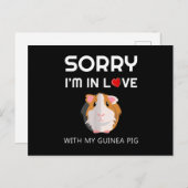 可愛いおもしろいホエック – モルモットのオーナー – Cavy Lover G ポストカード (正面/裏面)