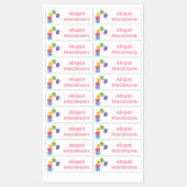 可愛いおもしろいマカロンパーソナライズされた漫画 ラベル (シート)