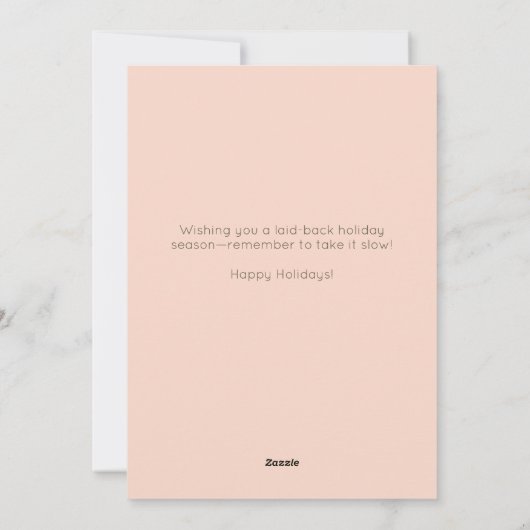 可愛いおもしろいメリースロッツマースロッスインマグクリスマス シーズンカード (裏面)