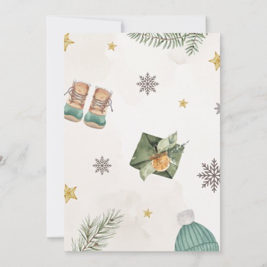 可愛いおもしろいメリーミステリーギフト交換パーティー 招待状 (裏面)