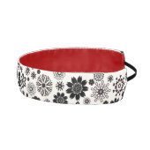 可愛いおもしろいモダン白黒フローラルパターン アスレチックヘッドバンド (右)