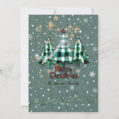 可愛いおもしろいモダン素朴クリスマスカード シーズンカード (正面)