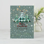 可愛いおもしろいモダン素朴クリスマスカード シーズンカード (スタンド正面)