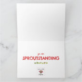 可愛いおもしろいユニークサンキューカード農家 カード (内部)