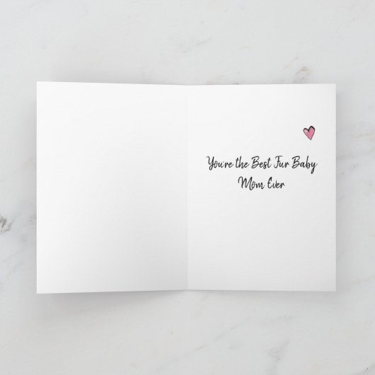 可愛いおもしろいヨークシャー・テリア、ヨークシャーテリア・マザーの日 カード (内部)