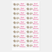 可愛いおもしろいリスの漫画パーソナライズされた ラベル (シート)