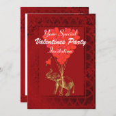 可愛いおもしろいロマン 招待状 (正面/裏面)