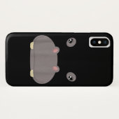 可愛いおもしろい動物顔ヒッポコスチュームハロウィーン Case-Mate iPhoneケース (裏面(横))