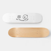 可愛いおもしろい化け物の漫画キャラクターのハローをクリープ スケートボード (横)