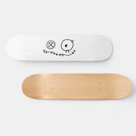 可愛いおもしろい化け物の漫画キャラクターのハローをクリープ スケートボード (横)