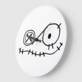 可愛いおもしろい化け物の漫画キャラクターのハローをクリープ ラージ壁時計 (傾斜)