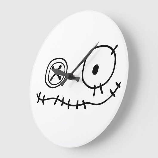 可愛いおもしろい化け物の漫画キャラクターのハローをクリープ ラージ壁時計 (傾斜)