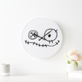 可愛いおもしろい化け物の漫画キャラクターのハローをクリープ ラージ壁時計 (ホーム)
