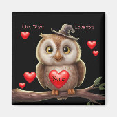 可愛いおもしろい可愛いハート マグネット (正面)