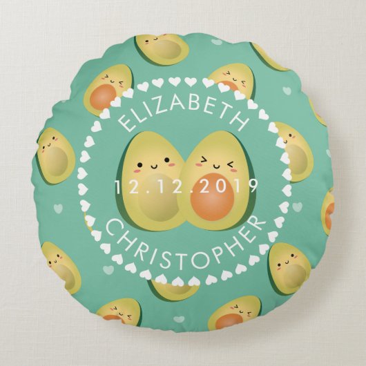 可愛いおもしろい君が一周忌を避けよう ラウンドクッション (正面)